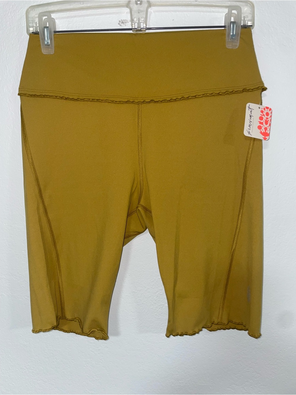Free People Mustard Yellow Shorts